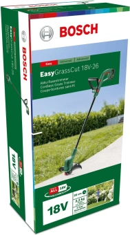 Триммер электрический Bosch EasyGrassCut 18-26 аккум. неразбор.штан. реж.эл.:леска - купить недорого с доставкой в интернет-магазине