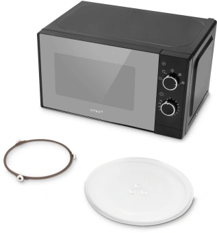 Микроволновая Печь Vitek VT-MW2020 20л. 700Вт черный/хром - купить недорого с доставкой в интернет-магазине