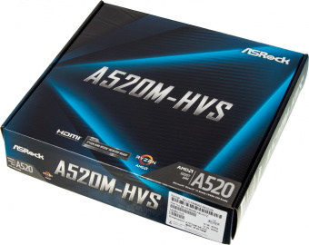 Материнская плата Asrock A520M-HVS Soc-AM4 AMD A520 2xDDR4 mATX AC`97 8ch(7.1) GbLAN RAID+VGA+HDMI - купить недорого с доставкой в интернет-магазине