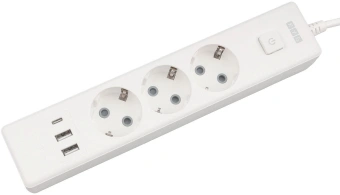 Сетевой удлинитель Powercube PC-5-2M 1.9м (3 розетки) белый (коробка) - купить недорого с доставкой в интернет-магазине