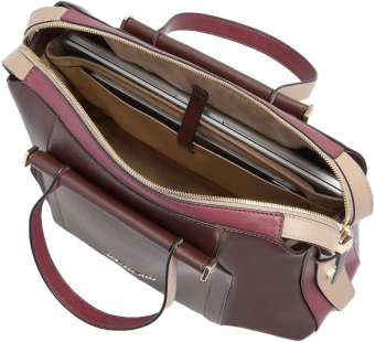 Деловая сумка женская Piquadro Circle CA4577W92/BORO с отделением для ноутбука 14" сливовая натур.кожа - купить недорого с доставкой в интернет-магазине