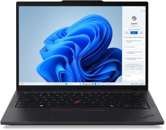 Ноутбук Lenovo ThinkPad T14 G5 Core Ultra 7 155U 16Gb SSD512Gb Intel Graphics 14" IPS WUXGA (1920x1200) Windows 11 Pro 64 black WiFi BT Cam (21ML0089US) - купить недорого с доставкой в интернет-магазине