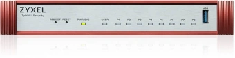 Межсетевой экран Zyxel USG Flex 100H (USGFLEX100H-EUCI02F) 10/100/1000BASE-TX компл.:набор подписок на 1 год AS/AV/CF/IDP красный - купить недорого с доставкой в интернет-магазине
