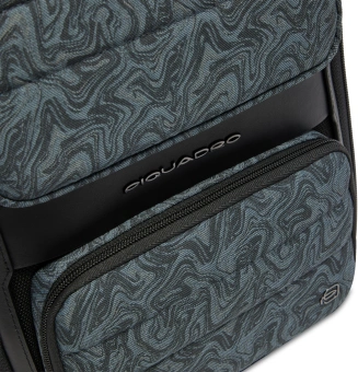 Рюкзак мужской Piquadro Oberon CA7278W150/BLUS темно-синий нейлон/натур.кожа - купить недорого с доставкой в интернет-магазине