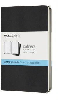 Блокнот Moleskine CAHIER JOURNAL QP314 Pocket 90x140мм обложка картон 64стр. пунктир черный (3шт) - купить недорого с доставкой в интернет-магазине