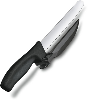 Нож кухонный Victorinox Swissclassic DUX-MESSER (6.8663.21) стальной лезв.210мм черный - купить недорого с доставкой в интернет-магазине