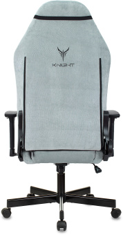 Кресло игровое Knight N1 Fabric серо-голубой Light-28 с подголов. крестов. металл - купить недорого с доставкой в интернет-магазине