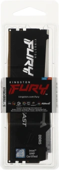 Память DDR5 16GB 5600MHz Kingston KF556C40BBA-16 Fury Beast XMP RGB RTL Gaming PC5-44800 CL40 DIMM 288-pin 1.25В dual rank с радиатором Ret - купить недорого с доставкой в интернет-магазине