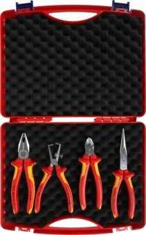 Набор инструментов Knipex KN-002015 4 предмета диэлектр.покр. (жесткий кейс) - купить недорого с доставкой в интернет-магазине