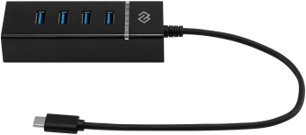 Разветвитель USB-C Digma DHUB-4USB-C-3.0 4порт. черный - купить недорого с доставкой в интернет-магазине