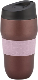 Термокружка для напитков Rondell Tierno RDS-1958 0.32л. фиолетовый/черный картонная коробка - купить недорого с доставкой в интернет-магазине