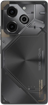 Смартфон Tecno Pova 6 Pro 5G 256Gb 12Gb серый моноблок 3G 4G 2Sim 6.78" 1080x2436 Android 14 108Mpix 802.11 a/b/g/n/ac NFC GPS GSM900/1800 TouchSc Protect FM microSD max1024Gb - купить недорого с доставкой в интернет-магазине