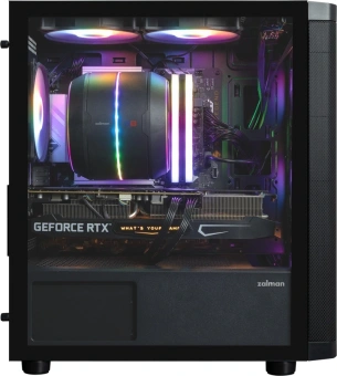 Корпус Zalman M4 SE черный без БП mATX 6x120mm 2xUSB2.0 1xUSB3.0 audio bott PSU - купить недорого с доставкой в интернет-магазине