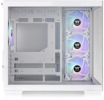 Корпус Thermaltake View 380 TG ARGB Snow белый без БП ATX 6x120mm 2x140mm 1x200mm 2xUSB3.0 audio bott PSU - купить недорого с доставкой в интернет-магазине
