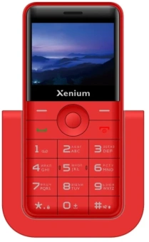 Мобильный телефон Xenium X700 красный моноблок 2Sim 2.31" 240x320 Nucleus 0.3Mpix GSM900/1800 MP3 FM microSD max32Gb - купить недорого с доставкой в интернет-магазине