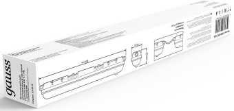 Светильник Gauss 864424218-S 18Вт 4000K серый - купить недорого с доставкой в интернет-магазине