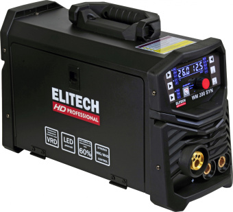 Сварочный аппарат Elitech WM 200 SYN инвертор ММА/TIG MIG/MAG 4.6кВт - купить недорого с доставкой в интернет-магазине