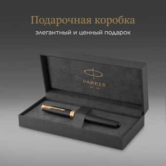Ручка роллер Parker Sonnet Core T528 (1931518) Matte Black GT F черн. черн. подар.кор. - купить недорого с доставкой в интернет-магазине