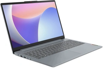 Ноутбук Lenovo IdeaPad Slim 3 15IRH8 Core i7 13620H 16Gb SSD512Gb Intel UHD Graphics 15.6" IPS FHD (1920x1080) FreeDOS grey WiFi BT Cam (83EM007MPS) - купить недорого с доставкой в интернет-магазине