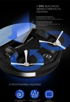 Пылесос-робот Red Solution RV-R6040S 22Вт черный - купить недорого с доставкой в интернет-магазине