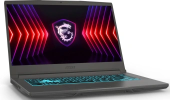 Ноутбук MSI Thin 15 B13VE-3200XRU Core i7 13620H 16Gb SSD512Gb NVIDIA GeForce RTX4050 6Gb 15.6" IPS FHD (1920x1080) FreeDOS grey space WiFi BT Cam (9S7-16R831-3200) - купить недорого с доставкой в интернет-магазине