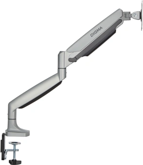 Кронштейн для мониторов ЖК Digma D-MM301 серый 17"-45" макс.15кг крепление к столешнице поворот и наклон - купить недорого с доставкой в интернет-магазине