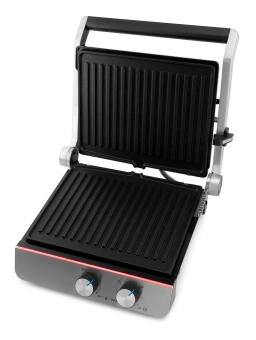 Электрогриль Domfy Metal DSM-EG502 2200Вт черный/серебристый - купить недорого с доставкой в интернет-магазине