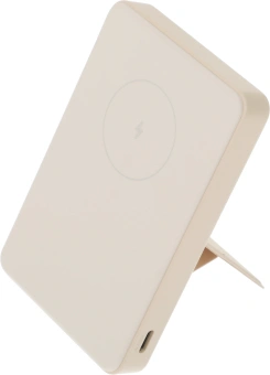 Мобильный аккумулятор Xiaomi BHR9074GL 6000mAh Qi 15W 2.4A USB-C беспров.зар. бежевый - купить недорого с доставкой в интернет-магазине