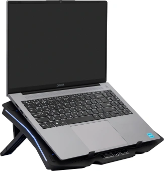 Подставка для ноутбука Digma D-NCP180-2x110RGB 18" 410x280x34мм 20дБ 2xUSB 2x 110ммFAN 700г Fan-control пластик ABS черный - купить недорого с доставкой в интернет-магазине