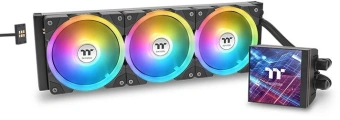 Система водяного охлаждения Thermaltake MAGFloe 420 Ultra ARGB Soc-AM5/AM4/1200/1700/1851 черный 4-pin 34.5-38.8dB Al LCD 360W Ret (CL-W451-PL14SW-A) - купить недорого с доставкой в интернет-магазине