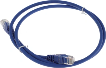Патч-корд Lanmaster LAN-PC45/U5E-1.0-BL UTP RJ-45 вил.-вилка RJ-45 кат.5E 1м синий LSZH (уп.:1шт) - купить недорого с доставкой в интернет-магазине