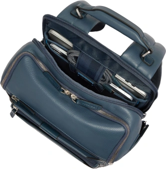 Рюкзак мужской Piquadro Tebe CA7159W144/BLU синий натур.кожа - купить недорого с доставкой в интернет-магазине