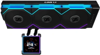 Система водяного охлаждения Lian-Li HydroShift II LCD-S 360TL ARGB Soc-AM5/AM4/1700/1851 черный 4-pin 33dB Al+Cu LCD Ret (G89.GHS2LCDS36TB.R0) - купить недорого с доставкой в интернет-магазине