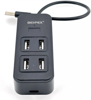 Разветвитель USB 2.0 BPH-1901T 4порт. черный - купить недорого с доставкой в интернет-магазине