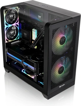 Корпус Thermaltake View 390 Air черный без БП E-ATX 2x120mm 2xUSB3.0 1xUSB3.1 audio bott PSU - купить недорого с доставкой в интернет-магазине