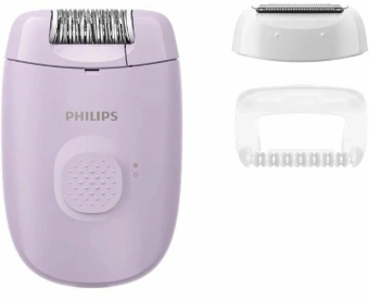 Эпилятор Philips BRE237/00 скор.:1 насад.:2 от электр.сети фиолетовый - купить недорого с доставкой в интернет-магазине