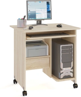 Стол для компьютера Сокол КСТ-10.1 столешница ЛДСП дуб сонома (КСТ10.1ДС5) - купить недорого с доставкой в интернет-магазине