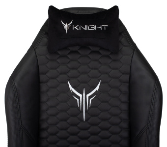 Кресло игровое Knight Neon черный соты эко.кожа с подголов. крестов. металл - купить недорого с доставкой в интернет-магазине