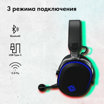Наушники с микрофоном GMNG GG-HS405W черный/черный мониторные BT/Radio/3.5mm оголовье (1899873) - купить недорого с доставкой в интернет-магазине