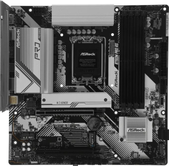 Материнская плата Asrock B760M PRO RS Soc-1700 Intel B760 4xDDR5 mATX AC`97 8ch(7.1) 2.5Gg RAID+HDMI+DP - купить недорого с доставкой в интернет-магазине