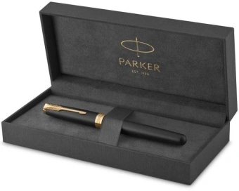 Ручка роллер Parker Sonnet Core T528 (1931518) Matte Black GT F черн. черн. подар.кор. - купить недорого с доставкой в интернет-магазине