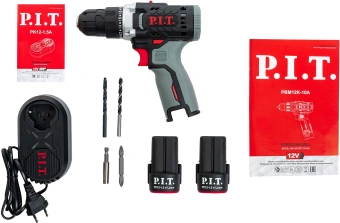Дрель безударная P.I.T. PBM12K-10A/2 патрон:быстрозажимной реверс (кейс в комплекте) - купить недорого с доставкой в интернет-магазине