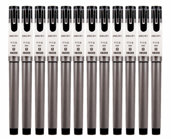 Ручка гелев. Deli S95 ассорти d=0.5мм черн. черн. линия 0.35мм - купить недорого с доставкой в интернет-магазине