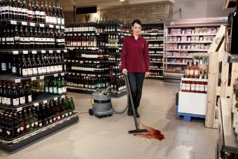 Пылесос Karcher Professional NT 22/1 Ap L 1300Вт серый/желтый - купить недорого с доставкой в интернет-магазине