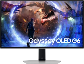 Монитор Samsung 27" Odyssey G6 S27DG600SIXCI черный OLED LED 1ms 16:9 HDMI матовая HAS Piv 250cd 178гр/178гр 2560x1440 360Hz FreeSync Premium Pro DP 2K USB 6.9кг - купить недорого с доставкой в интернет-магазине