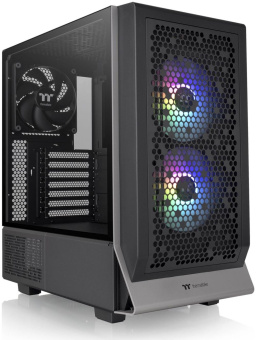 Корпус Thermaltake Ceres 300 TG ARGB черный без БП ATX 3x140mm 2xUSB3.0 1xUSB3.1 audio bott PSU - купить недорого с доставкой в интернет-магазине