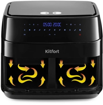 Аэрогриль Kitfort КТ-2250 1750Вт черный - купить недорого с доставкой в интернет-магазине