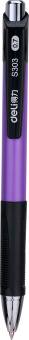 Ручка шариков. автоматическая Deli S303 ассорти син. черн. (1шт) линия 0.7мм резин. манжета - купить недорого с доставкой в интернет-магазине