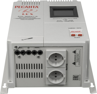 Стабилизатор напряжения Ресанта АСН-3000Н/1-Ц 3кВА однофазный серый (63/6/21) - купить недорого с доставкой в интернет-магазине