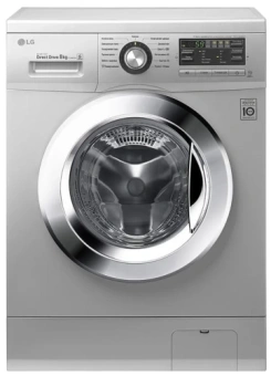 Стиральная машина LG F1296TD4 класс: A загр.фронтальная макс.:8кг серебристый инвертор - купить недорого с доставкой в интернет-магазине